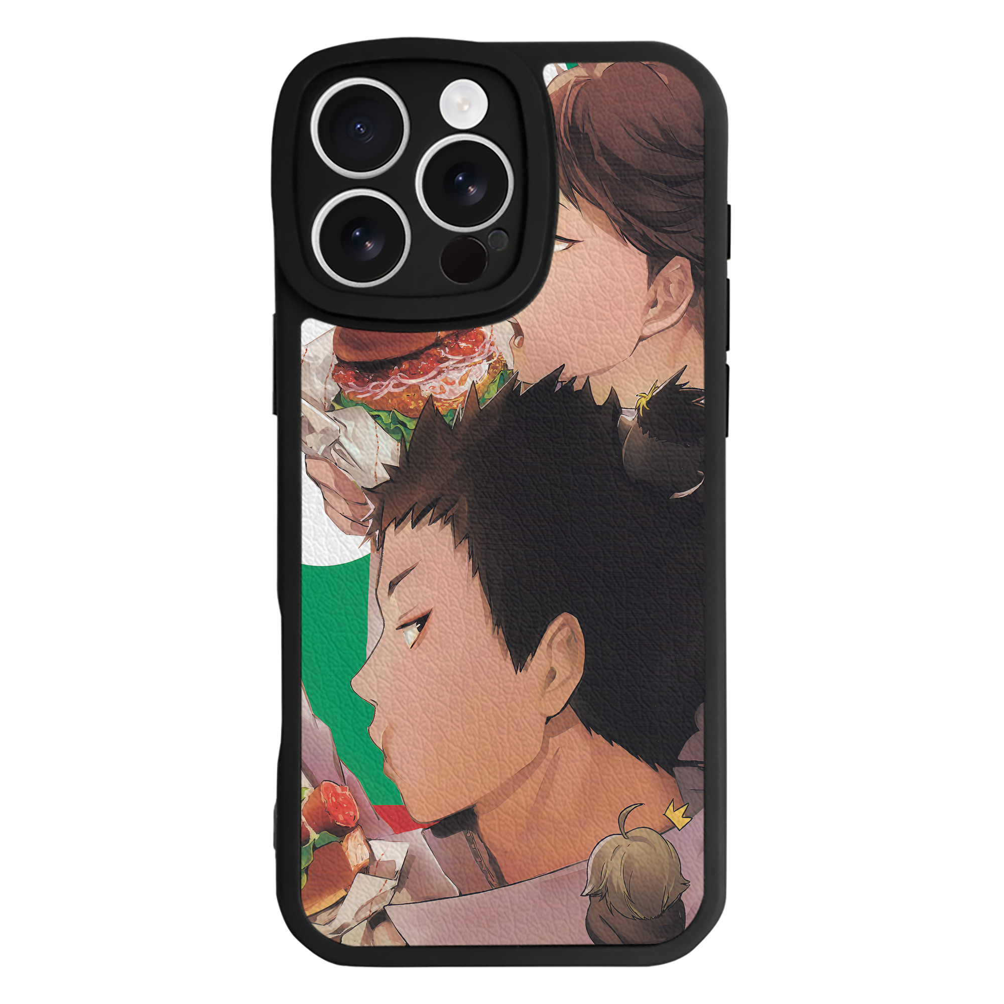 （画像用） ハイキュー!! Haikyu!! 【iPhone 16シリーズ対応】シリコンスマホケース（レザー調） 材質：シリコン